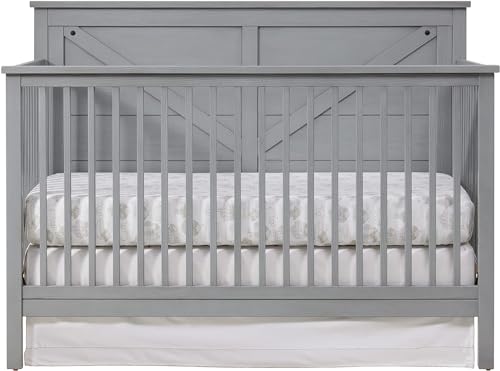 Montauk 4-in-1 Convertible Crib and 2-Stage Crib Mattress Nursery Set