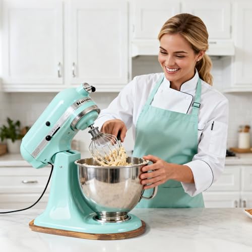 Solid Pine Wood Mixer Slider Mat for Tilt-Head Stand Mixers