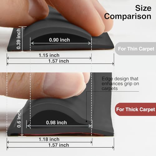 Carpet Edge Trim Binding, 20Ft Self-Adhesive Rug Transition Strip for Floors