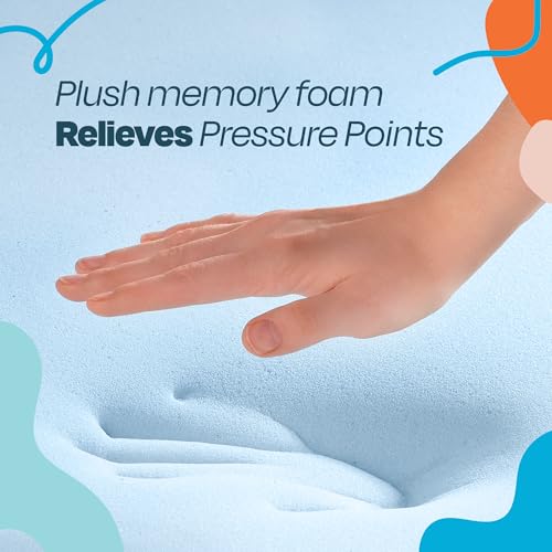 Linenspa 3-Inch Gel Memory Foam Mattress Topper - Twin XL Cooling Pad