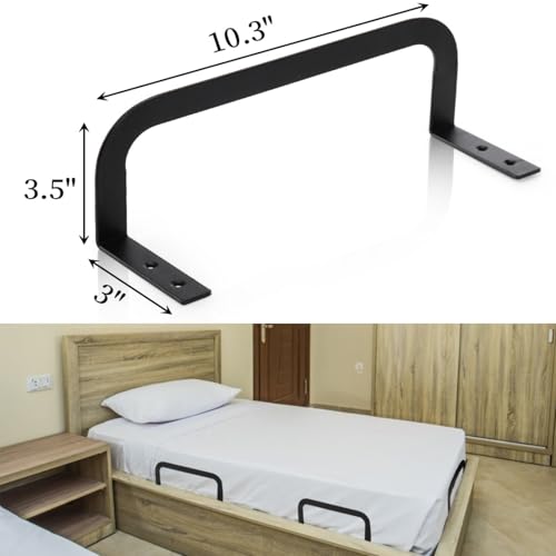 4 Pcs Mattress Retainer Bar, Metal Non-Slip Bed Slide Stopper