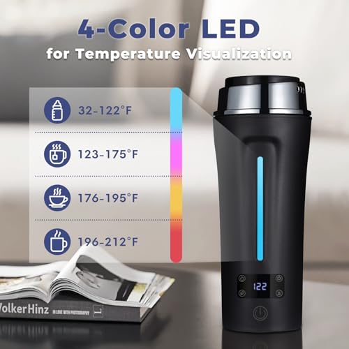 Ceaplot Black Portable Dual Voltage Electric Travel Kettle 110-240V 350ml