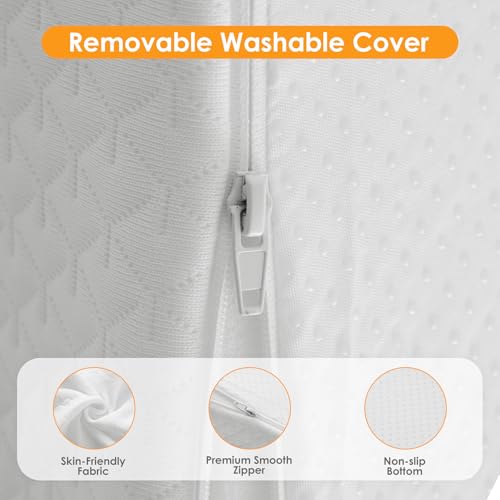 Ruqmuis 10" Bed Wedge Pillow for Acid Reflux, Snoring & Back Pain Relief