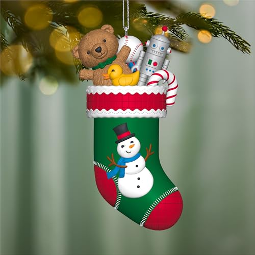 Stocking Stuffers Hallmark Keepsake Christmas Ornament 2026 Series, Snowman in Gift Box