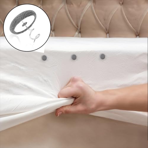 15 Grey Bed Skirt Twist Pins - Durable Fabric Fasteners for Upholstery