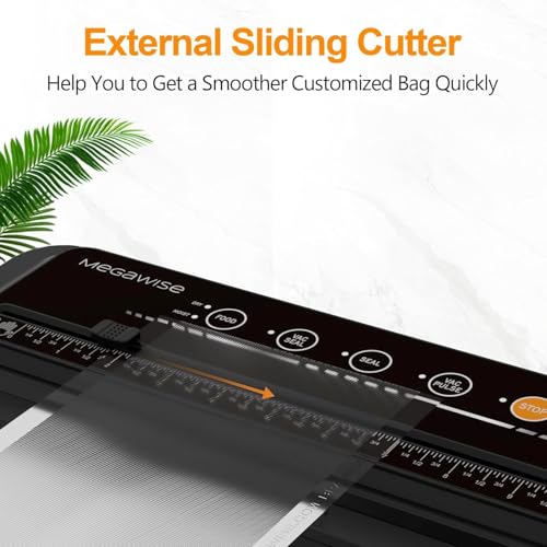 Automatic Vacuum Sealer Machine with Built-in Cutter and 80kPa Suction