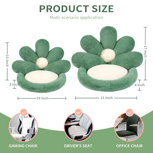 Flower Shape Chair Pillow 21-Inch Plush Soft Floor Cushion for Home Decor