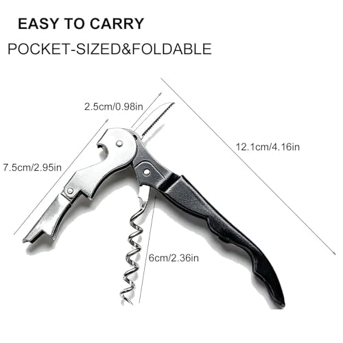 ODKCAL 4-Pack Waiter Corkscrew Wine Opener Set – Stainless Steel Bottle Openers