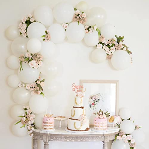 White Balloon Garland Arch Kit 130pcs - Party Decorations