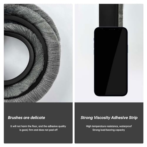 Self-Adhesive Silicone Brush Door Sweep - Under Door Bottom Seal Strip