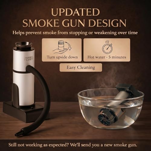 Smoky Crafts Whiskey Smoker Kit with Smoke Gun & Food Tray - Box Kit
