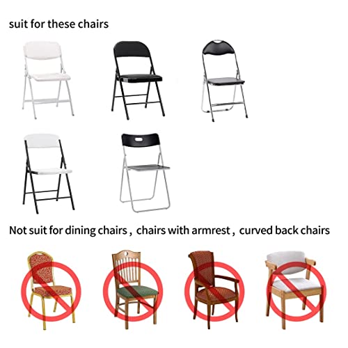 12 Pack White Spandex Waterproof Folding Chair Covers