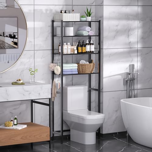 Samstar 4-Tier Over the Toilet Storage Rack - Adjustable Space Saver