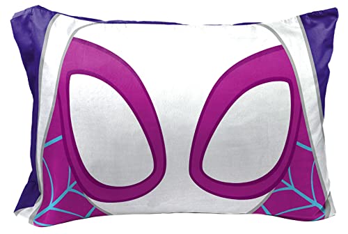 Superhero Character Kids Pillowcase, Soft Microfiber Standard 20 x 30 Inches