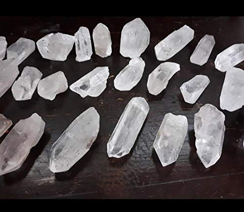 Natural Clear Quartz Crystal Points - 2 Lb Raw Healing Stone Bulk Set