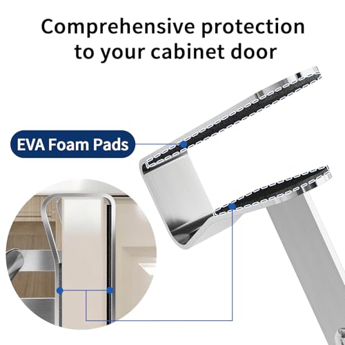 2 Pack Over-the-Cabinet Towel Rack - Brushed Stainless Steel Bar