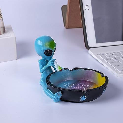 Alien Ashtray Resin Ornament, Unique Decorative Ashtray for Home Decor