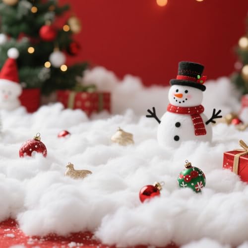 Fluffy White Artificial Christmas Snow Decor for Tree & Mantle - 7 oz