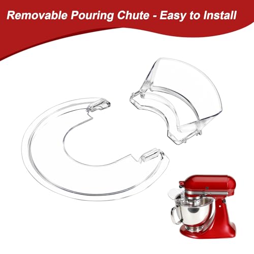 Tilt-Head Stand Mixer Pouring Shield - 4.5-5 Quart Splash Guard Cover
