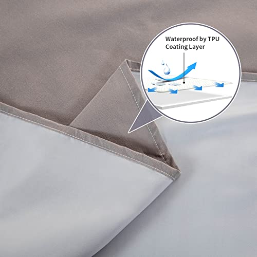 Waterproof Flat Sheet 90x98 Inches - Pet Hair Resistant Furniture Cover