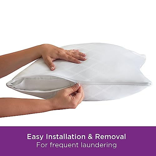 AllerEase Standard/Queen Temperature Balancing Pillow Protectors (Set of 4)