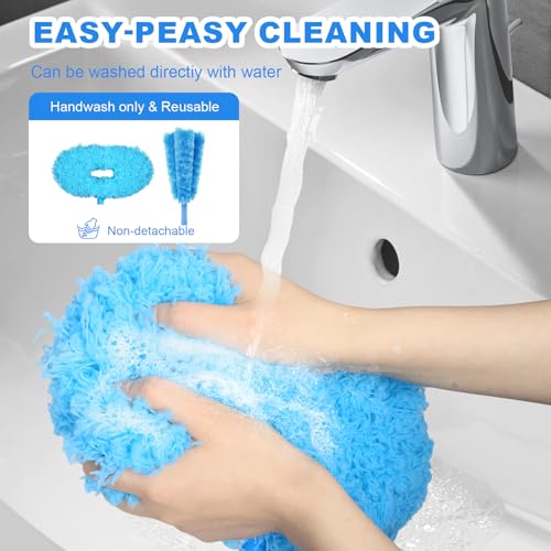 Microfiber Ceiling Fan Duster with Extendable Pole - Bendable Cleaning Brush