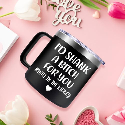 Fufendio Birthday Mug for Women, Sisters Gifts from Sister – Shank A B Black