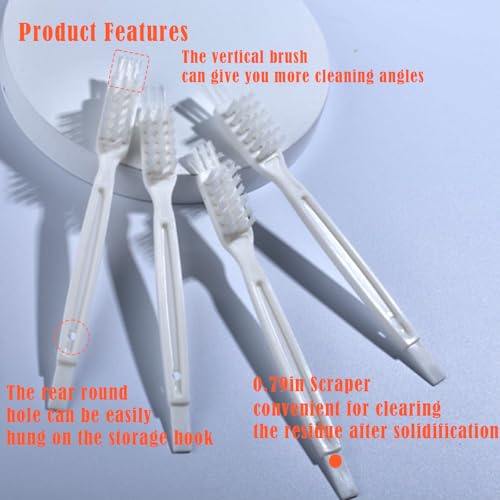 3-Piece Juicer Cleaning Brush Set with Scraper for Food Processors