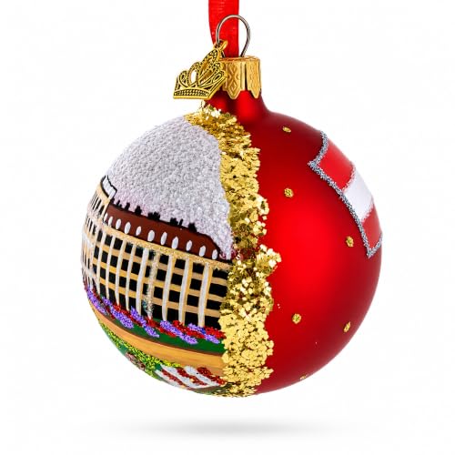 BestPysanky 4-Inch Hand-Painted Glass Christmas Ornament - Schonbrunn Palace Vienna