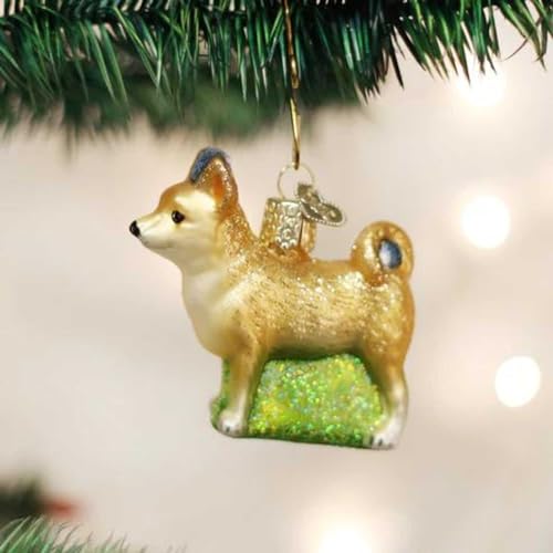 Chihuahua Glass Blown Christmas Ornament, Handcrafted Dog Tree Decoration