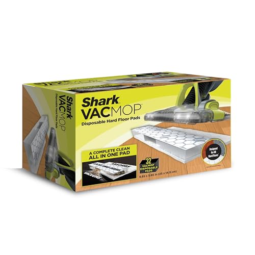 Disposable Hard Floor Vacuum Mop Pad Refills - 32 Pack for Sealed Floors