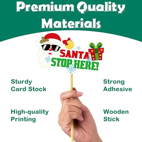 Pedel 31Pcs Christmas Photo Booth Props Kit for Xmas Holiday Party - Includes Wooden Sticks & Glue Dots