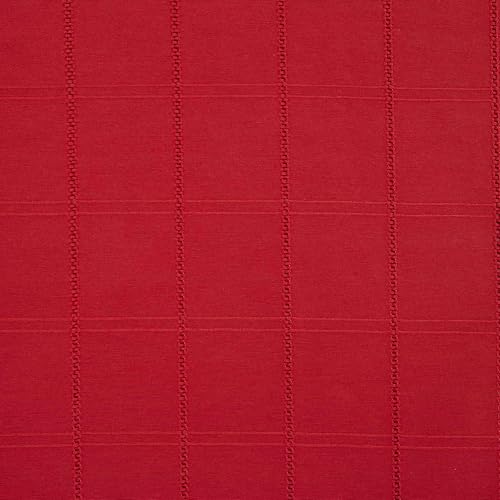 IZOD Red 70" Round Tablecloth - 55% Cotton / 45% Polyester, Easy Care