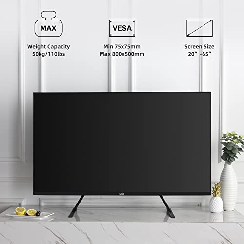 Universal Metal TV Stand Legs for 20-65 Inch Flat & Curved Screens