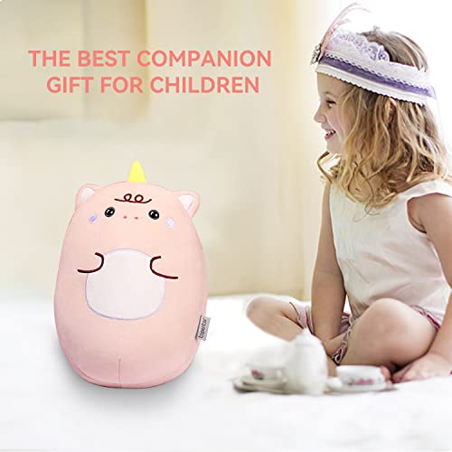 2-in-1 Convertible Kids Travel Neck Pillow - Soft Unicorn Plush Pillow