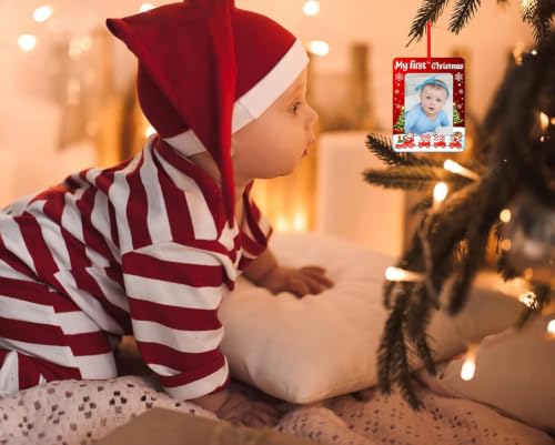 PETCEE Baby's First Christmas Ornament - Photo Frame Keepsake 2026