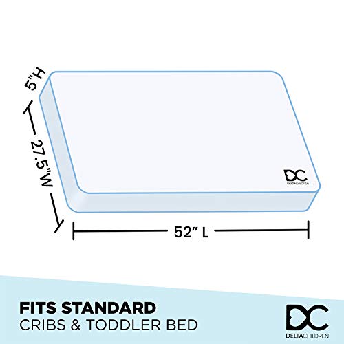 Plastic Toddler Bed and Dual-Sided Waterproof Mattress Bundle
