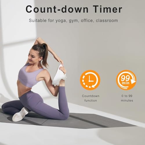16-Inch Large LED Digital Wall Clock with Remote, 8 RGB Colors and Timer