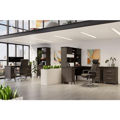 Realspace Koru 60-inch Wooden Desk Hutch with Adjustable Shelves