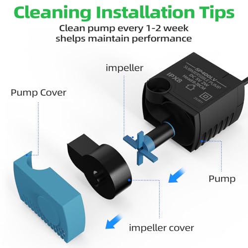 SP-400LV Ultra Quiet USB Pet Fountain Pump for Water Dispensers