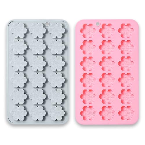 Christmas Snowflake Silicone Molds 18 Cavity - Holiday Baking & Craft Set
