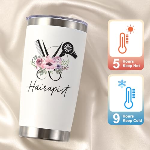 Creamy-1 Hairdresser Gift Set Insulated Tumbler & Keychain for Women