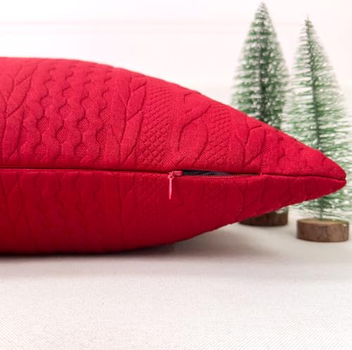 Booque Valley Red Body Pillow Cover 20x54 in | Christmas Decor
