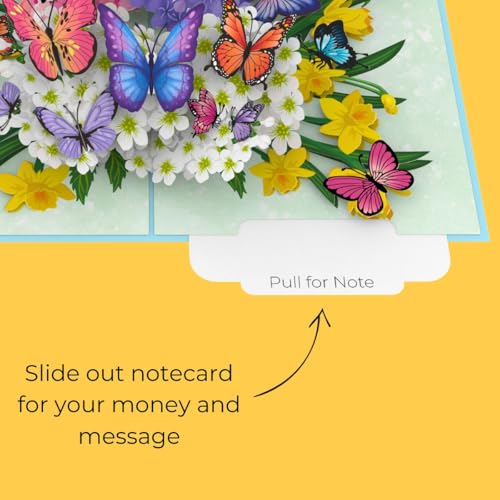 3D Butterfly Pop Up Card - Handcrafted Greeting Card for All Occasions