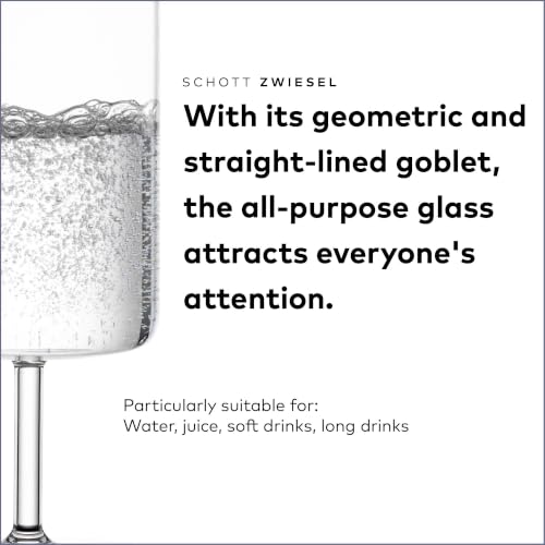 Modo Tritan Crystal Water Glasses, 15 Ounce - Set of 4