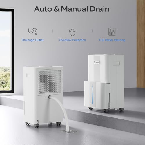21 Pints Dehumidifier for Basement and Large Rooms up to 1600 Sq. Ft