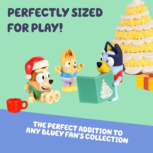 Bluey Advent Calendar Pack Toys for Girls and Boys, 24 Days of Surprises, Kids 2025 Advent Calendar w/Accessories, Stickers & Mini Christmas Tree