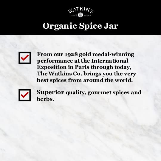 Watkins Gourmet Organic Bay Leaves - Flavorful Spice Jar | 0.17 Ounce, 3 Count