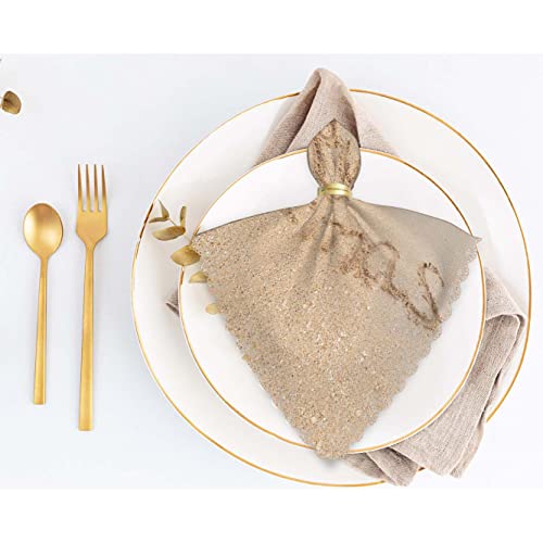 Christmas Cloth Napkins Set of 4 - Holiday Dinner Table Decor 18x18 Inches