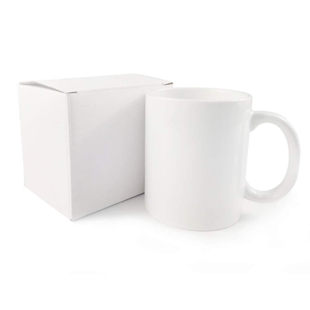MYSUB Sublimation Mugs, Cups 11oz Sublimation Ceramic Blank Coffee Mugs,White Cups, Sulimation Blanks, Blank White Mugs-36 pack bulk bundle (36pc white mug single box)